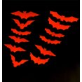 thumbnail image 2 of AYktou Décorations d'Halloween, Décorations de Fête d'Halloween, Décorations de Fête d'Halloween Tridimensionnelles Chauve-Souris Lumineuses Jaunes, Vertes et Rouges Autocollants Muraux, 2 of 2
