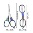 thumbnail image 3 of Stainless Steel Scissors Folding Scissors Stainless Steel Portable Mini Travel Scissors Foldable Pocket Scissors Badge Small Scissors, 3 of 6
