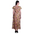 thumbnail image 3 of Moomaya Robe Longue Maxi pour Femmes à Manches Courtes, Robe Formelle/décontractée avec Poches P-TTG, 3 of 6