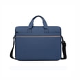 thumbnail image 2 of Laptop Bag 15-16 Inch, ZZkhGO Lightweight Waterproof Laptop Tote for Business Travel, Polyester Casual Shoulder Bag with Shockproof Padding for Tablet Computer Office Commute, Blue, 2 of 6