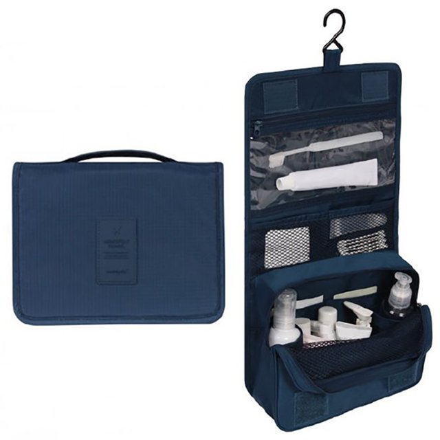 Coofit Hanging Toiletry Bag Foldable Top Handle Cosmetic Bag Travel Toiletry Bag
