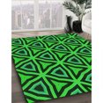 thumbnail image 3 of Ahgly Company Tapis d'Intérieur Lavable en Machine Carré Vert Lime, 3 Pieds Carré, 3 of 7