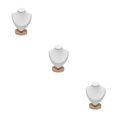 thumbnail image 4 of Ruiboury Présentoir de Colliers Chic et Stable pour Commode Magasin de Détail Showroom S Blanc 3Ensemble, 4 of 6