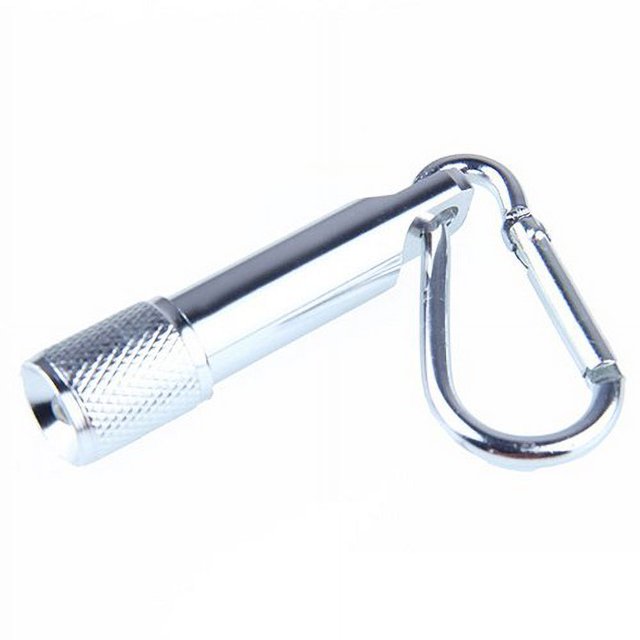 Mini Lampe de Poche LED Extérieure Mousqueton Porte-Clés Lampe de Sport Portable
