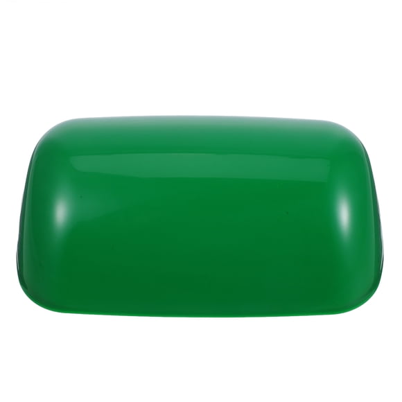 MOVTOTOP Retro Green Plastic Bankers Lamp Shade Antique Desk Lamp Shade Vintage Rectangular Light Cover For Table Lamp 1 Piece