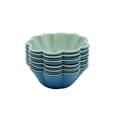 thumbnail image 1 of Starfrit Silicone Muffin Liners, Reusable & Non-Stick Baking Cups , Blue & Green, Pack-12, 1 of 5