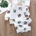 thumbnail image 1 of RXIRUCGD Children's Flannel Sleepwear Set Long Pants Thickened Home Clothes Set( Beige, Size:3 Years ), 1 of 3