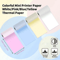 thumbnail image 3 of Mini Printer Paper for Inkless Portable Bluetooth Printer Thermal Pocket Printer, 57mm x 30mm, 6 Rolls, 3 of 7