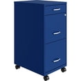thumbnail image 1 of Pemberly Row Modern 3-Drawers Vertical Blue Metal Filing Cabinet Pre-assembled, 1 of 19