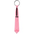 thumbnail image 4 of INSPIRE CHIC Pretied Zipper Ties for Men Solid Color Satin Shine Neckties Formal Casual Pink, 4 of 5