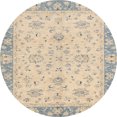 thumbnail image 1 of Ahgly Company Tapis Rond Abstrait Pastel Orange, 4 Pieds Rond, 1 of 6