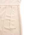 thumbnail image 4 of Robe d'Été pour Femmes 2024 Mode Grande Taille Manches Évasées Uni Manches Courtes Col Rond Polyvalente pour le Trajet Taille Retroussée Robe Portefeuille Moulante Rabais de 50 % Liquidation!, 4 of 8
