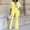 Yellow, variant on Clearance!NMMUED Women Suits 2 Piece Set, Womens Suits 2 Piece Set Business, Pant Suits for Women Dressy, Trajes Elegantes Para Mujeres, Womens Business Casual Clothing, Red XXL