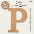 thumbnail image 4 of Plaid Unfinished Wood 5" Letter, P, 4 of 7