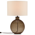 thumbnail image 2 of Bouclair Oatmeal Glass Table Lamp 13 X 20.5 in (33 X 52.3 cm), 2 of 7