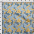 thumbnail image 3 of oneOone Georgette Viscose Fabric Rectangle & Triangle Geometric Printed Fabric 1 Yard 42 Inch Wide, 3 of 4