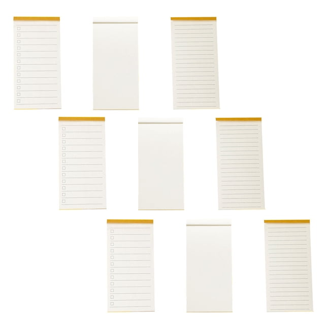 KAKOWELY 9pcs To-Do List Notepad Planner Checklist Organizing Tear-off Sheets Notepads,5.51X"X2.76"X0.59"