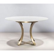 WHITE GAGE DINING TABLE - 47"