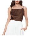 thumbnail image 2 of JDQJBZ Womens Sleeveless Sweater Vest Satin Solid Color Adjustable Strap Side Zipper Cami, 2 of 4