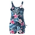 thumbnail image 4 of UPPADA Two Piece Tankini Swimsuits for Women High Waisted 2 Piece Bathing Suits Floral Print Tankini Set Tummy Control Modest Swimwear for Holiday Multicolor,M, 4 of 6