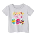 thumbnail image 1 of PMVFHDE T-Shirt d'Été pour Filles à Imprimé Graphique Mignon, Col Rond, Manches Courtes – Haut Décontracté Respirant pour Enfants, Jeux Extérieurs, T-Shirt Décontracté d'Été Blanc, 6-7 Ans, 1 of 4