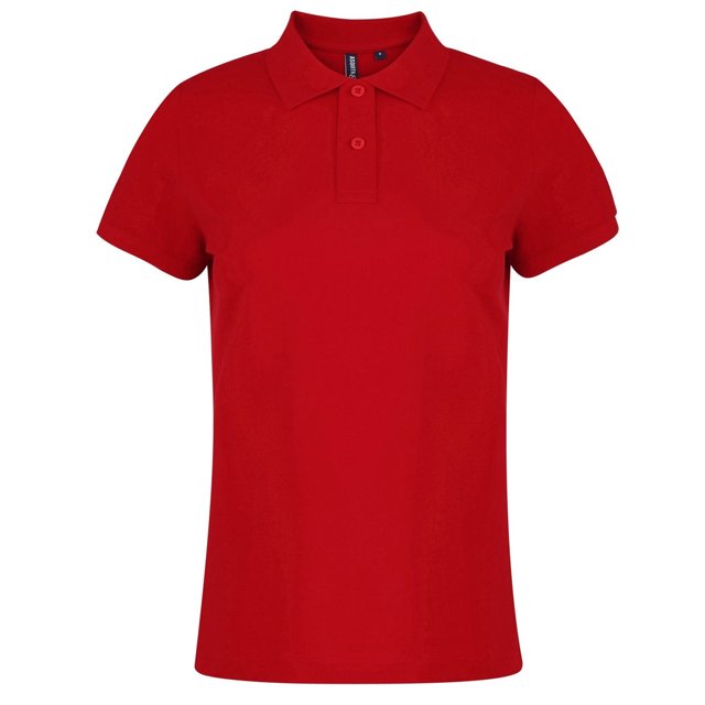 Asquith & Fox Womens Plain Short Sleeve Polo Shirt