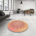 thumbnail image 4 of Ahgly Tapis Rectangulaire Lavable en Machine Intérieur Transitionnel Orange Vif, 3 Pieds x 5 Pieds, 4 of 7