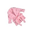 thumbnail image 4 of Baby Boy Girls Flannel Bathrobe Ultra Soft Solid Color Long Sleeve Lapel Design Robe with Belt and Pocket, 4 of 6