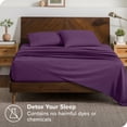 thumbnail image 3 of Bare Home Pillowcase Set - Envelope Closure - Premium 1800 Collection - Double Brushed - Ultra Soft - Queen Size, Plum, 2 Count, 3 of 6