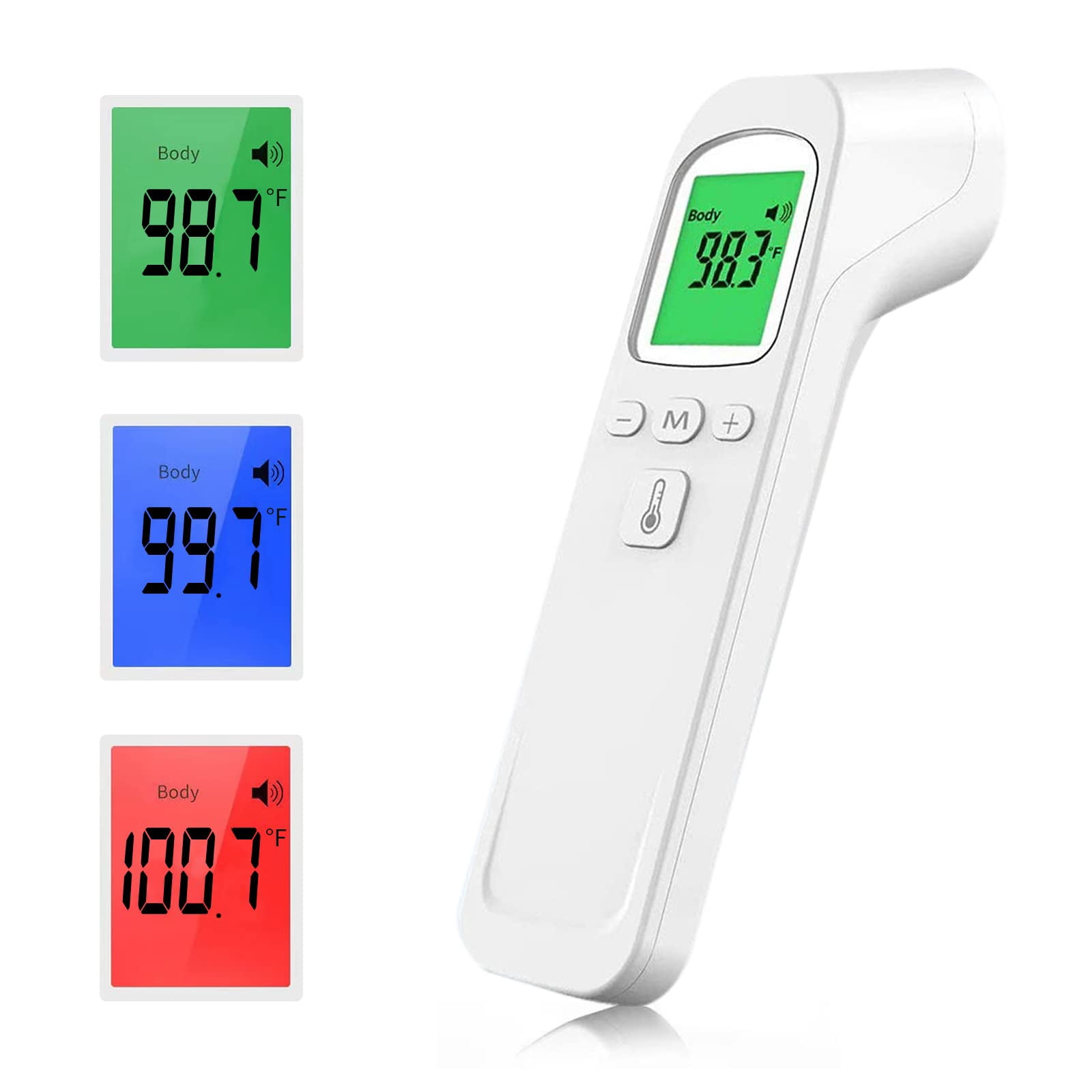 Touchless Forehead Thermometer, Digital Infrared Thermometer for Adults and Kids, Baby 2 in 1 Dual-Mode with Fever Instant Accuracy Readings, White