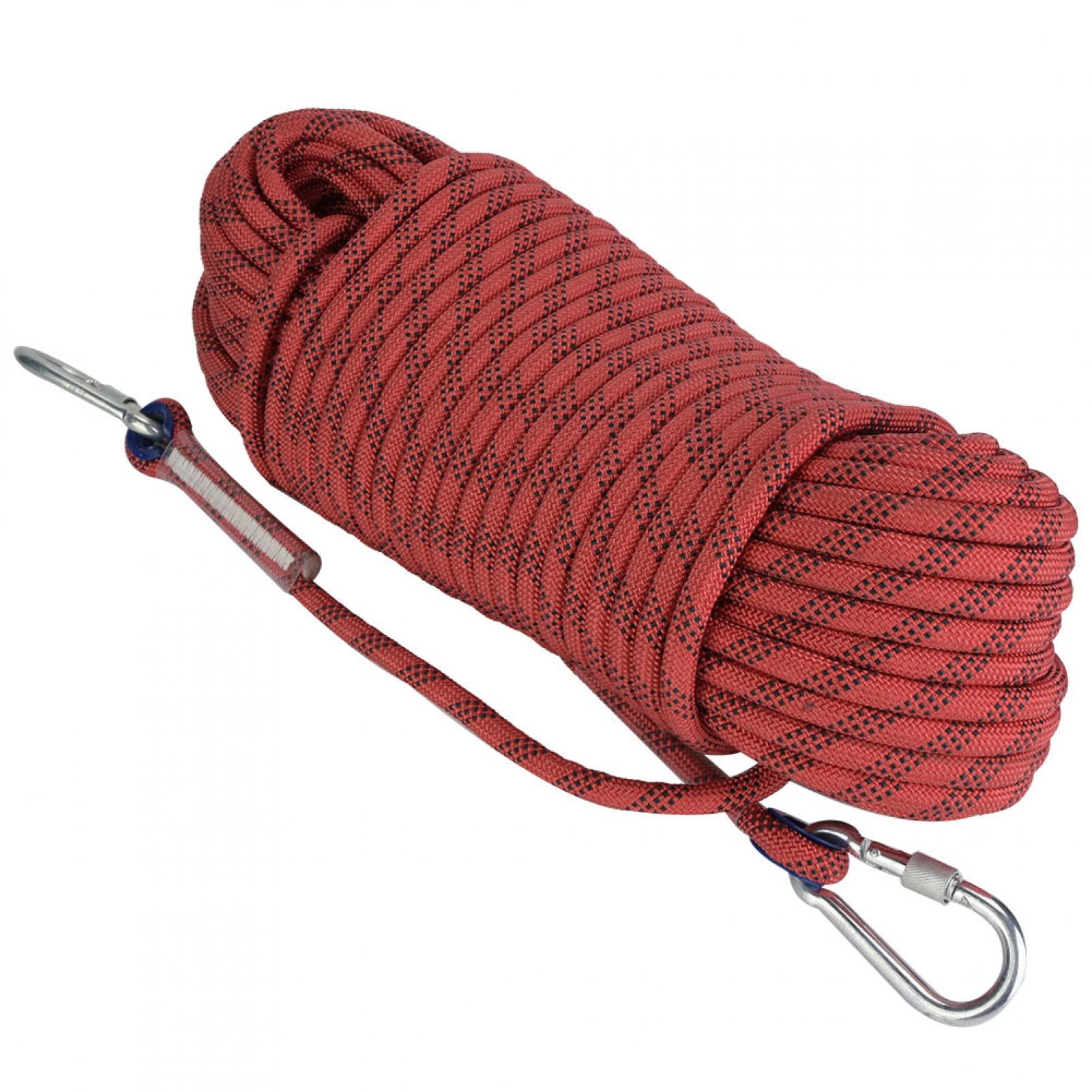 Climbing Rope, 30m Rock Climbing Rope, Polyester For Mountaineering Rescuing Rock Climbing Rappelling