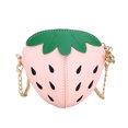 thumbnail image 1 of XZNGL Kids Girls Fashion Cute Cartoon Strawberry Pattern Shoulder Crossbody Chain Bag Childrens Coin Purse, 1 of 9