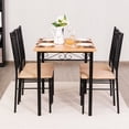 thumbnail image 3 of Costway 5 PC Dining Set Wood Metal Table and 4 Chairs Kitchen Breakfast Furniture New, 3 of 10