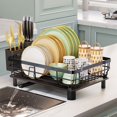 thumbnail image 1 of Iron Dish Drying Rack with Drainboard Dish Drainers for Kitchen, 1 of 7