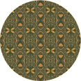 thumbnail image 1 of Ahgly Tapis d'Intérieur Lavable en Machine Carré Transitionnel Vert Armée, 3 Pieds Carré, 1 of 7