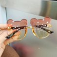 thumbnail image 1 of Lunettes de Soleil pour Enfants Mode 2022 Rétro Couleur Unie anti-UV Rondes Pratiques pour Enfants, 1 of 5