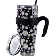 thumbnail image 1 of 40 Oz Tumbler with Handle and Silicone Straws,Coffee Insulated Tumbler with Handle,40 Oz Water Bottles,Travel Mug with Handle, 1 of 6