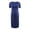 Blue, variant on Pisexur Maternity Bodycon Dress Side Ruch Short & 3/4 Sleeve Dress for Baby Shower Daily (S-2XL)