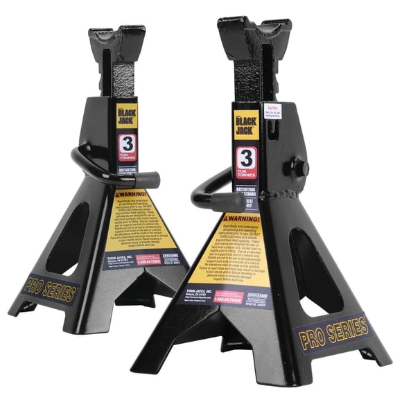 BLACKJACK Ratcheting Jack Stands - 3 Ton Capacity