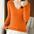 thumbnail image 1 of EGNMCR Chandail à Col Rond Mode Femme Décontracté Col Semi-Montant Couleur Unie Ample Base Tricoté Chandail Femme Blouse Polyester, 1 of 4