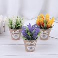 thumbnail image 2 of Artificial Plant Decorative Flowers Fake Flowers Mini Potted Bonsai Green Plant, 2 of 7