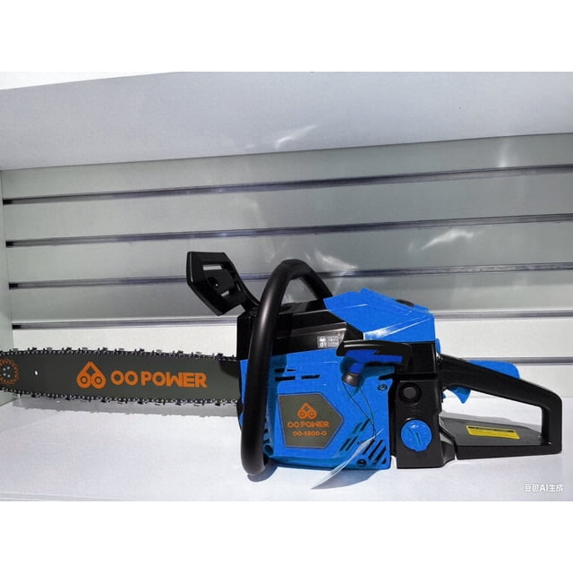 QinaQin 52cc Gas Powered Chainsaw, 2-Stroke Engine, Blue