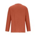 thumbnail image 4 of Yuyuzo Long Sleeve Shirts for Men Spring Fall Loose Casual V Neck Lightweight Solid Color Tee Tops, 4 of 6