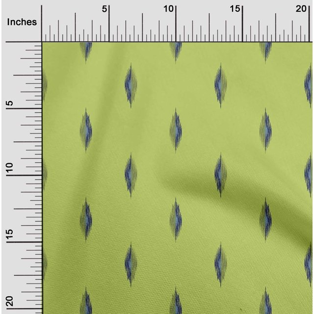 oneOone Cotton Cambric Fabric Abstract Ikat Fabric Prints By Yard 56 Inch Wide