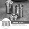 thumbnail image 2 of 2Pcs Salt and Pepper Shaker Stainless Steel Spice Jar Rotatable Salt Jar Household Pepper Canister, 2 of 7