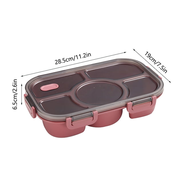 XZNGL Plastic Food Storage Containers with Lids Plastic Compartmental Bento Food Container Storage Lunch Box Divided Food Storage Containers with Lids Lock and Lock Food Storage Containers