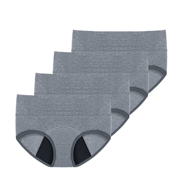 Gubotare Seamless Underwear for Women Low Rise Bikini Panties Womens Ladies Underwear Panties (Grey,M)