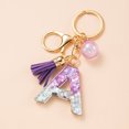 thumbnail image 4 of LYMAYTER Cute Pink Tassel Mug Accessory Initial Letter Charm Keychain - with Tassel, Heart - shaped Sequins, 4 of 7