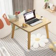 thumbnail image 4 of Essentiels pour la Maison Table Carrée en Bois Table de Balcon Petite Table à Thé Table de Chambre Concise Table Basse Mini Table Basse au Sol Maison, 4 of 6