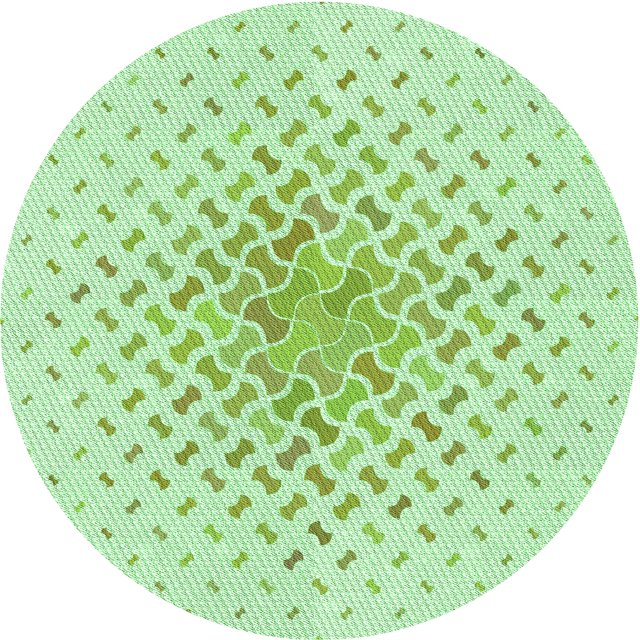 Ahgly Company Tapis d'Intérieur Lavable en Machine Carré Vert Menthe, 3 Pieds Carré